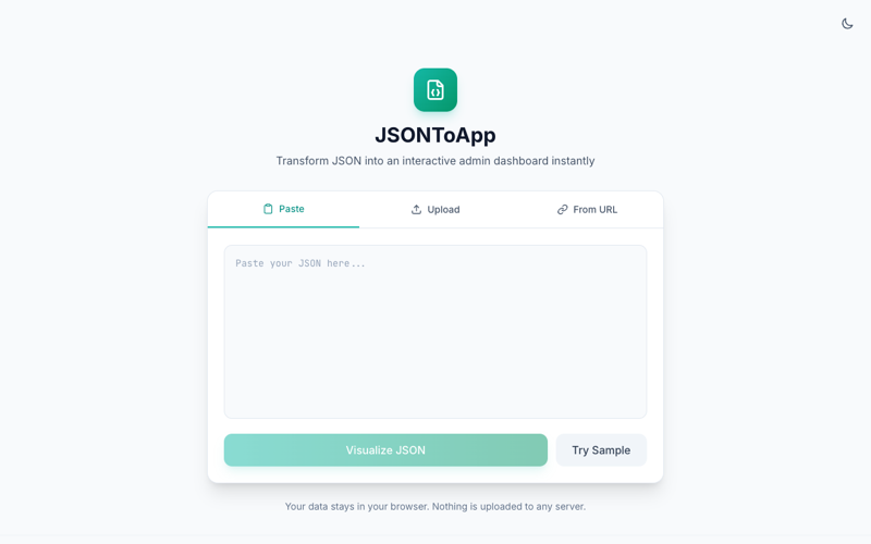 JSONToApp